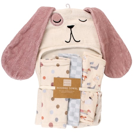 Puppy Hooded Towel Set - Cotton, Terrycloth