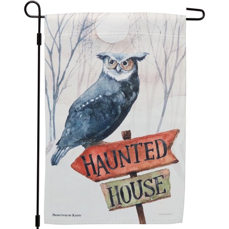 Haunted House Garden Flag - Polyester