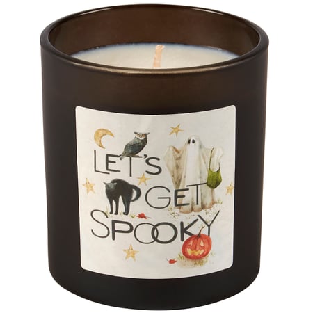 Let's Get Spooky Candle - Glass, Soy Wax, Cotton