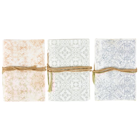 Nouveau Botanical Mini Notebook Set - Paper, Jute
