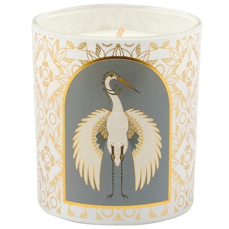 Nouveau Crane Candle - Soy Wax, Glass, Cotton