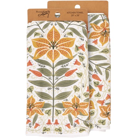 Nouveau Lily Kitchen Towel - Cotton, Terrycloth