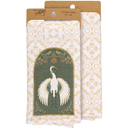 Nouveau Crane Kitchen Towel - Cotton, Terrycloth