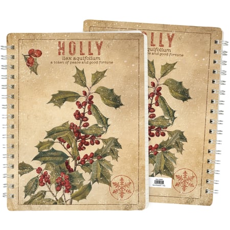 Holly Spiral Notebook - Paper, Metal