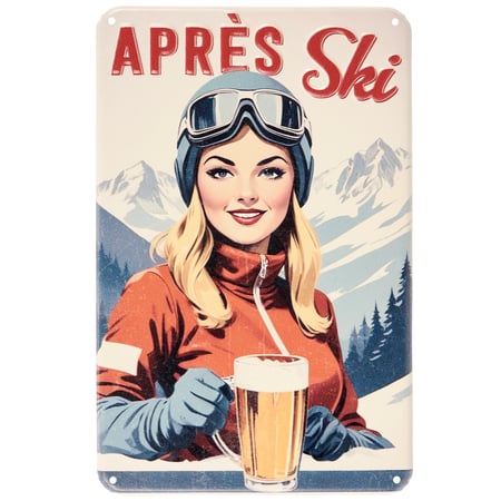 Apres Ski Wall Decor - Metal
