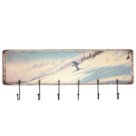 Skiing Hook Board - Wood, Metal
