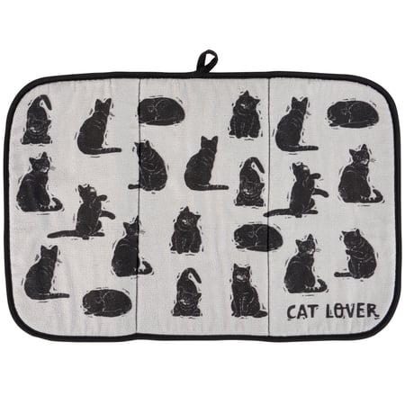 Cat Lover Drying Mat - Polyester, Foam