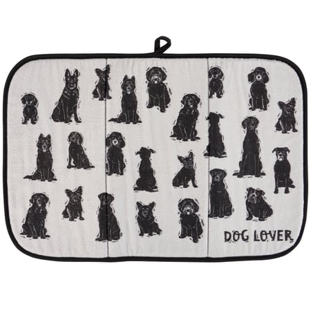 Dog Lover Drying Mat - Polyester, Foam