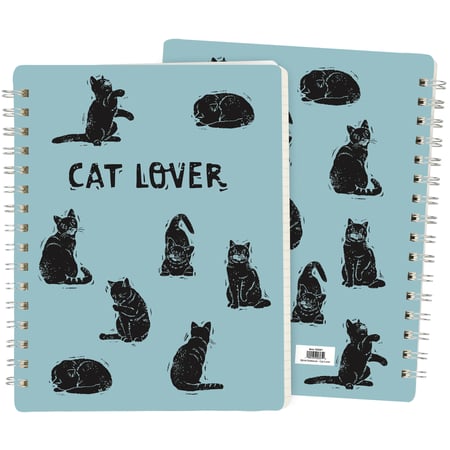 Cat Lover Spiral Notebook - Paper, Metal