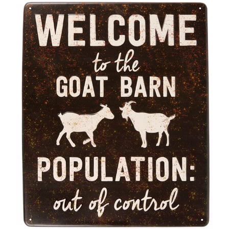 Welcome To The Goat Barn Wall Decor - Metal