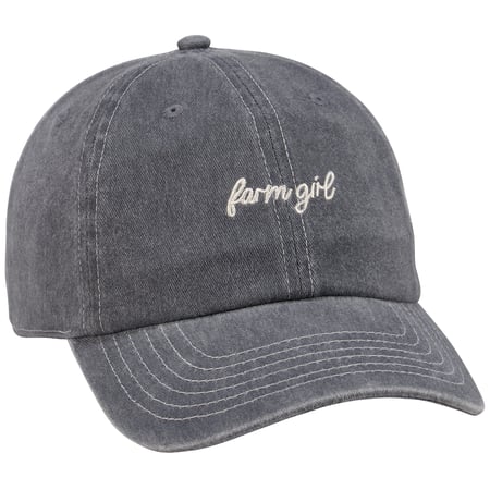 Farm Girl Baseball Cap - Cotton, Metal