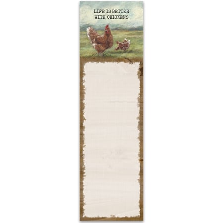 Better With Chickens List Pad - Paper, Magnet