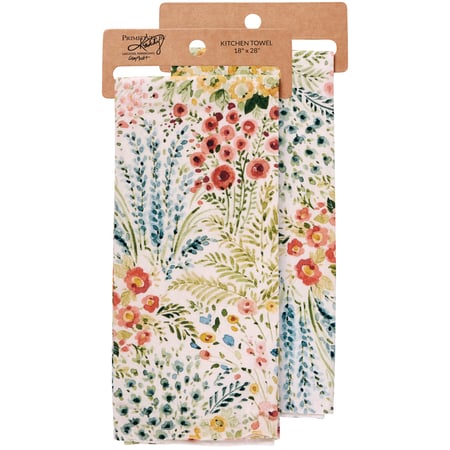 Mixed Florals Kitchen Towel - Cotton