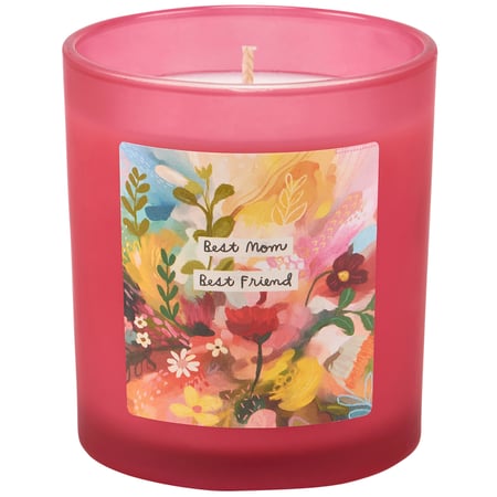Best Mom Best Friend Candle - Soy Wax, Glass, Cotton