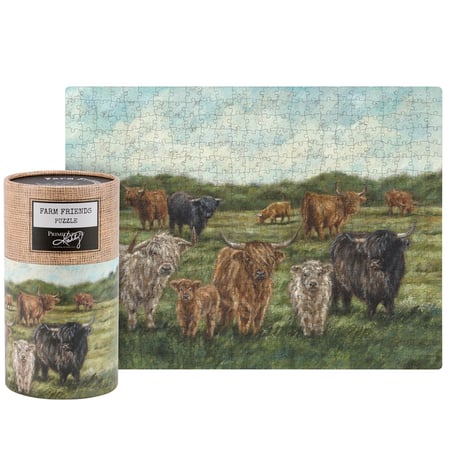 Highland Cows Puzzle - Paper