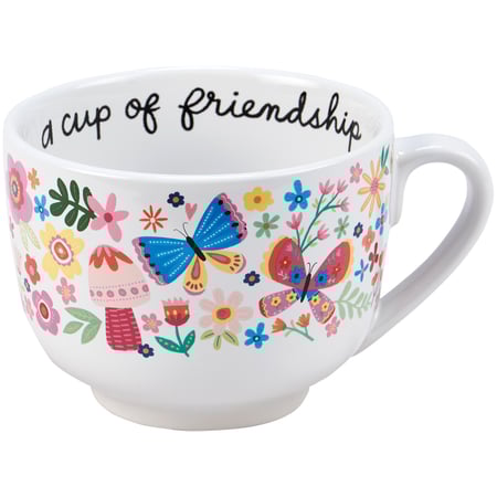 A Cup Of Friendship Mug - Stoneware