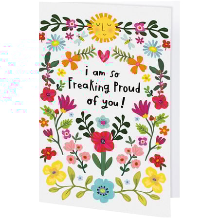 Proud Of You Greeting Card - Paper
