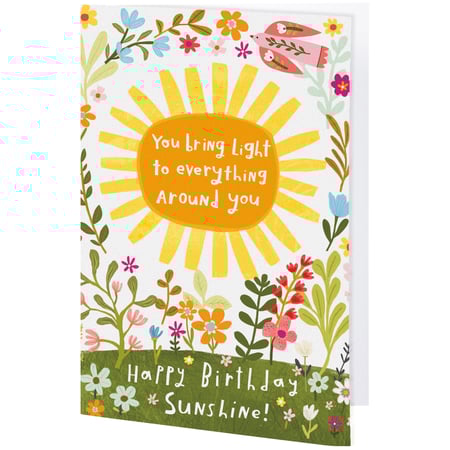 Happy Birthday Sunshine Greeting Card - Paper