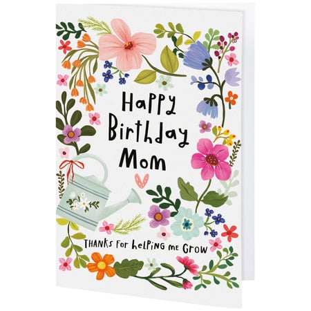 Happy Birthday Mom Greeting Card - Paper