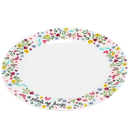 A Plate Of Hugs Plate - Stoneware