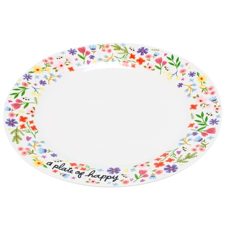 A Plate Of Happy Plate - Stoneware