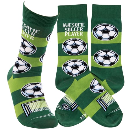 Awesome Soccer Player Socks - Cotton, Nylon, Spandex