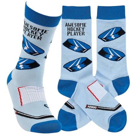 Awesome Hockey Player Socks - Cotton, Nylon, Spandex