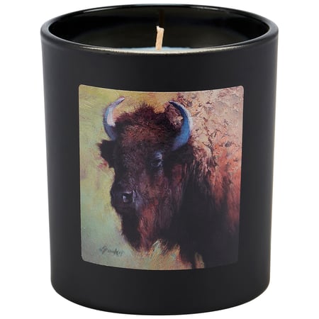 Bison Candle - Soy Wax, Glass, Cotton