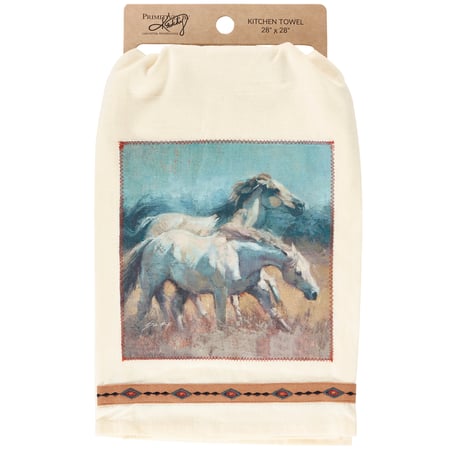 Wild Horses Kitchen Towel - Cotton