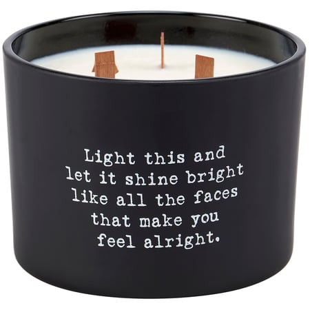 Friends Poetry Candle - Soy Wax, Glass, Wood