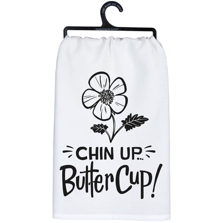 Chin Up ButterCup Kitchen Towel - Cotton
