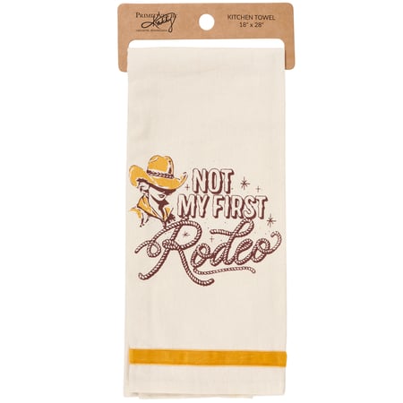 Not My First Rodeo Kitchen Towel - Cotton, Velvet