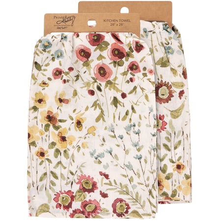Fall Wildflowers Kitchen Towel - Cotton