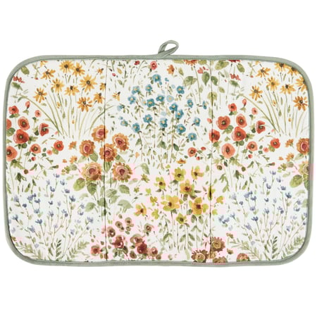 Fall Wildflowers Drying Mat - Polyester, Foam