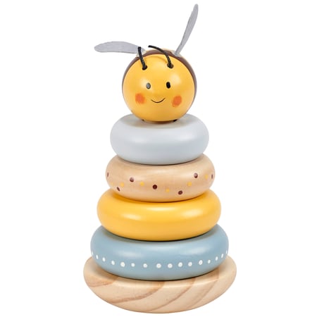 Baby Bee Stacking Toy - Wood, Felt, String
