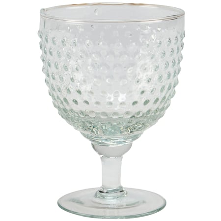 Beaded Wine Glass - Glass