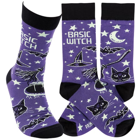 Basic Witch Socks - Cotton, Nylon, Spandex