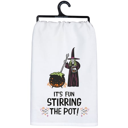 It's Fun Stirring The Pot Kitchen Towel - Cotton