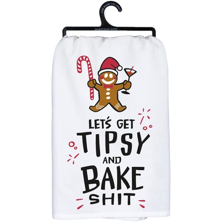 Get Tipsy And Bake Kitchen Towel - Cotton
