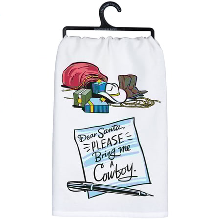 Bring Me A Cowboy Kitchen Towel - Cotton