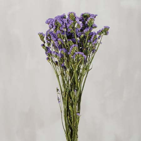 Purple Statice Bouquet - Natural Foliage