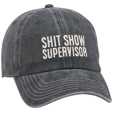 Shit Show Supervisor Baseball Cap - Cotton, Metal