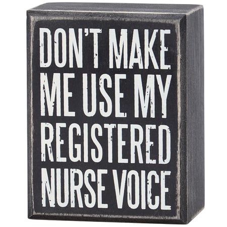 My Registered Nurse Voice Box Sign - Wood