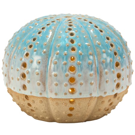 Lighted Sea Urchin Figurine - Ceramic