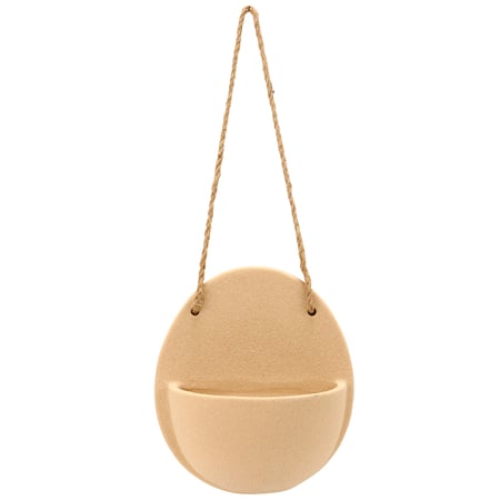 Sand Wall Pocket - Ceramic, Jute