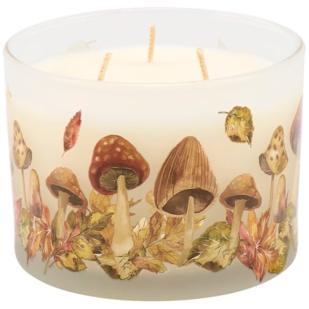 Harvest Leaves Candle - Soy Wax, Glass, Cotton