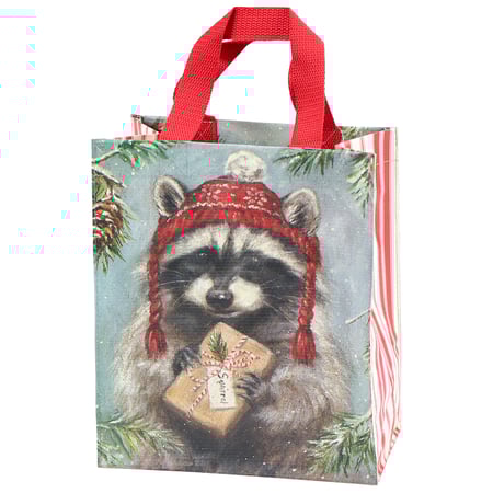 Winter Raccoon Daily Tote - Post-Consumer Material, Nylon