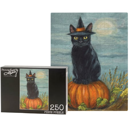 Black Cat Witch Puzzle - Paper