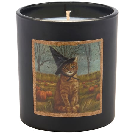 Cat As A Witch Candle - Soy Wax, Glass, Cotton