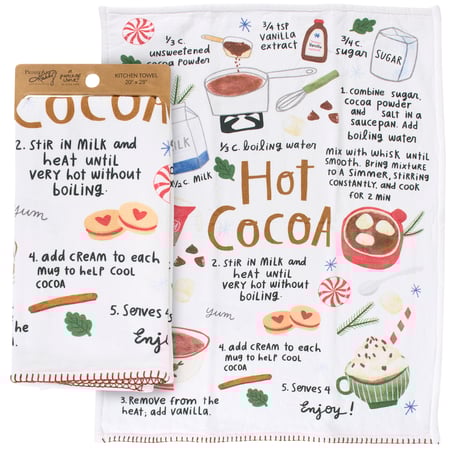 Hot Cocoa Kitchen Towel - Cotton, Terrycloth